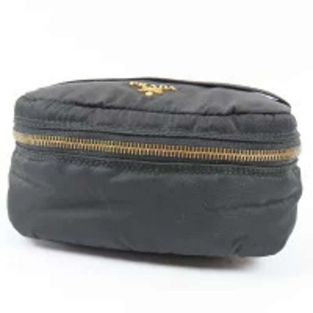 Prada Vanity Bag Makeup Clutch Cosmetic Accessory Travel Black